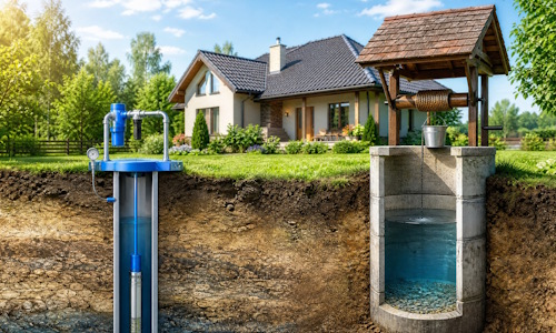 Автономное водоснабжение загородного дома Курчатов: скважина или колодец